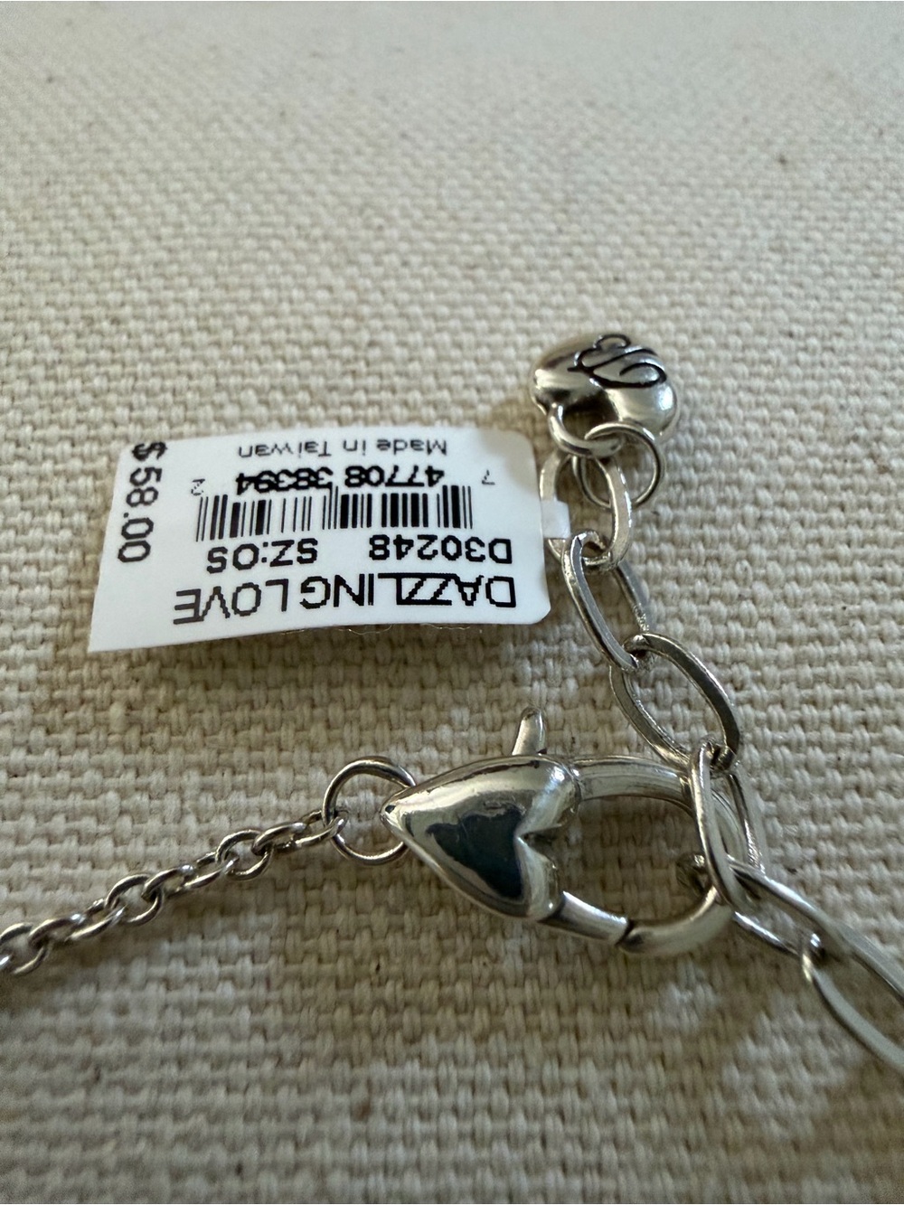Brighton Silver-Tone Necklace with Black Heart Pendant Reversible - Picture 4 of 5